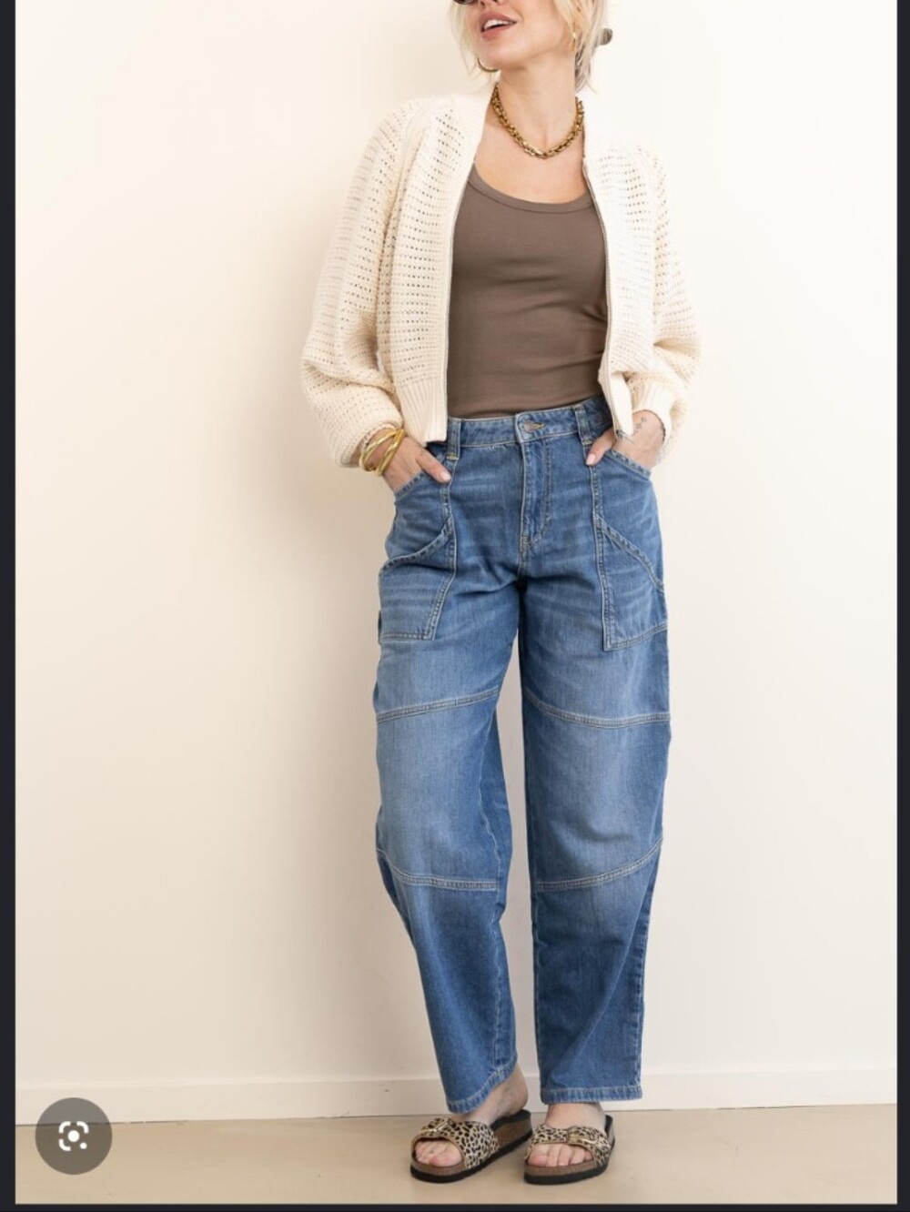 Ba&Sh Moyce Worker Carpenter Jeans 38/M/6 Utility Barrel